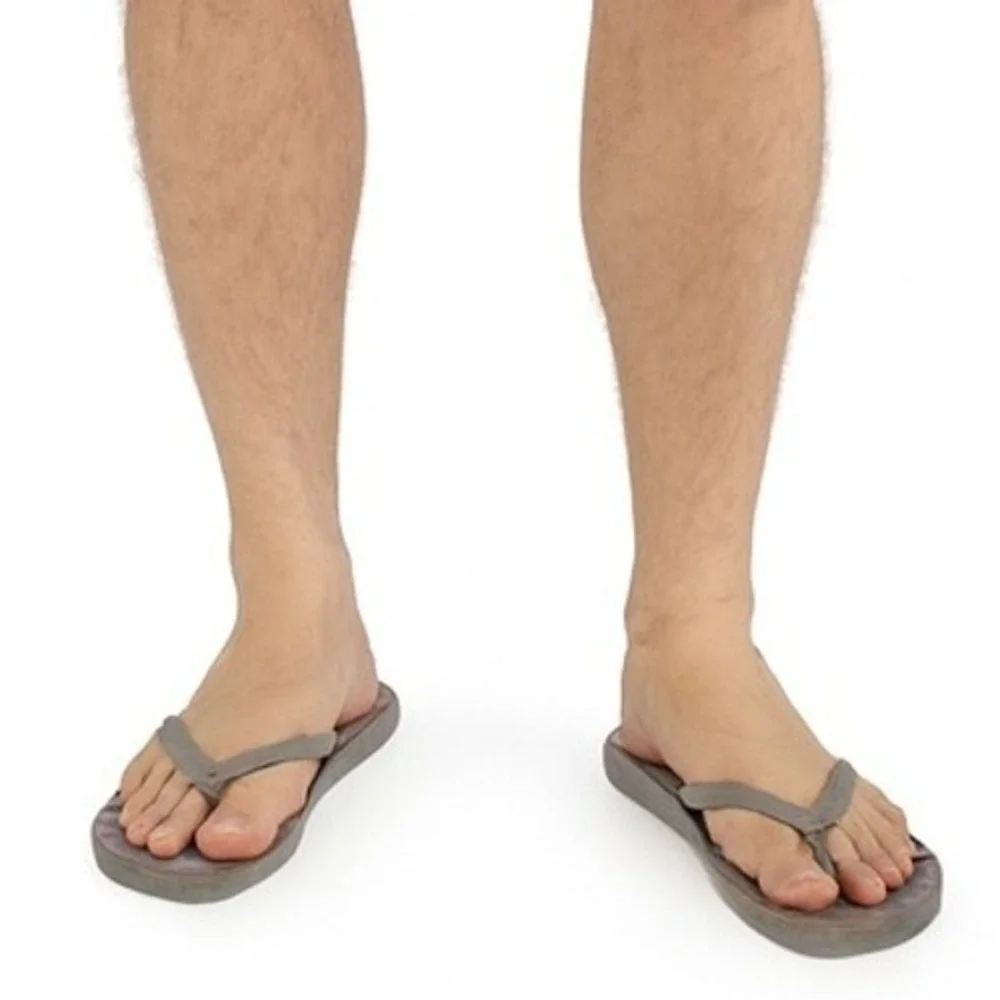 OT Revolution Flip Flops LG Grey‎ Blue Stars Patriotic Slip On July 4th Casual